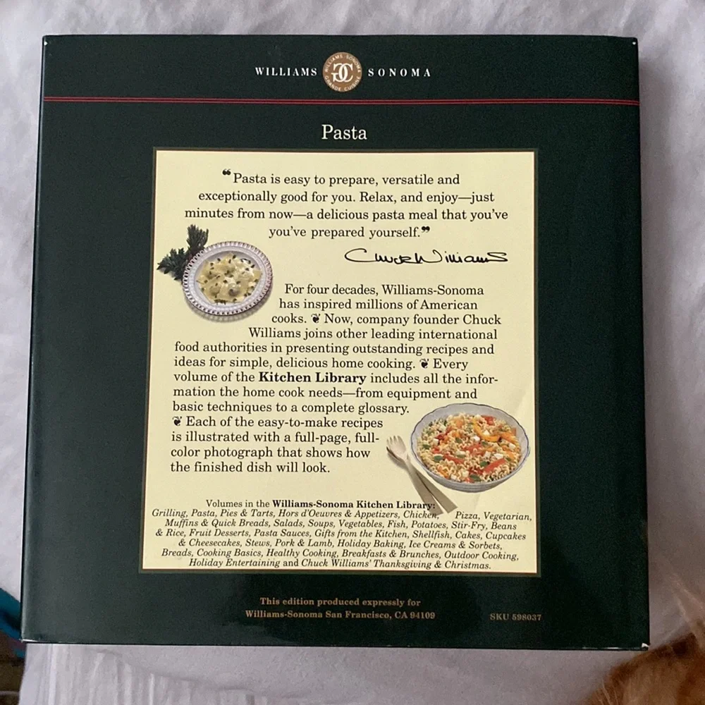 Williams Sonoma Pasta cookbook